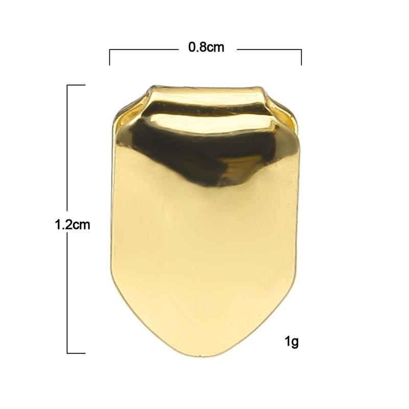 New Custom 14k Gold Plated Small Single Tooth Cap Grillz Hip Hop Teeth Grill. 