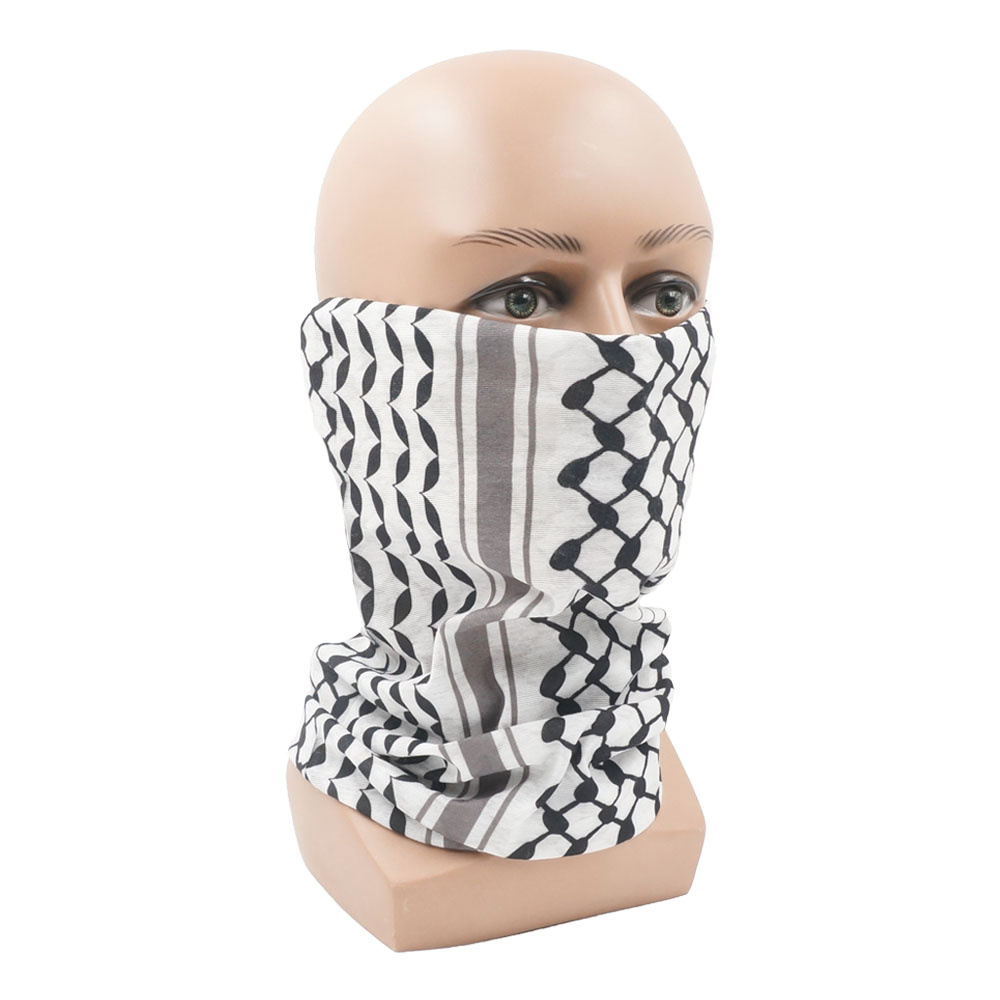Palestinian Keffiyeh Bandanas Neck Gaiter Arabia Scarves Palestine Arabic Face Masks Shields Multifunctional Headwear. 