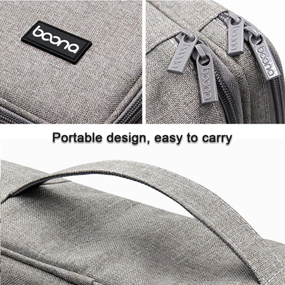 Goglor Minimalist Document Storage Bag with Handle&Two-way Zipper. 