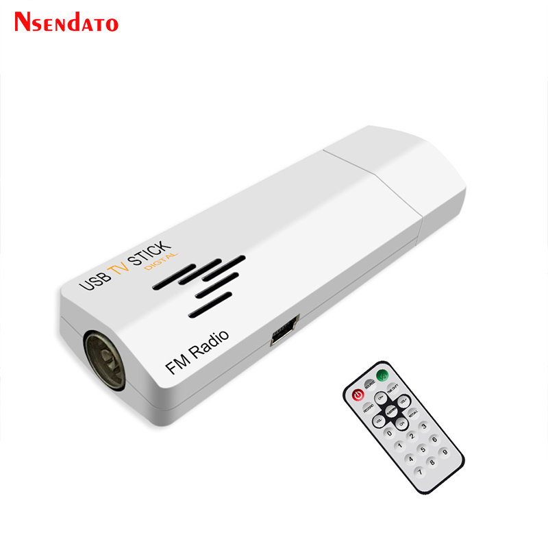 Digital USB 2.0 Analog TV Stick for Worldwide TV Tuner Receiver FM Radio with Remote Control for PC Laptop,