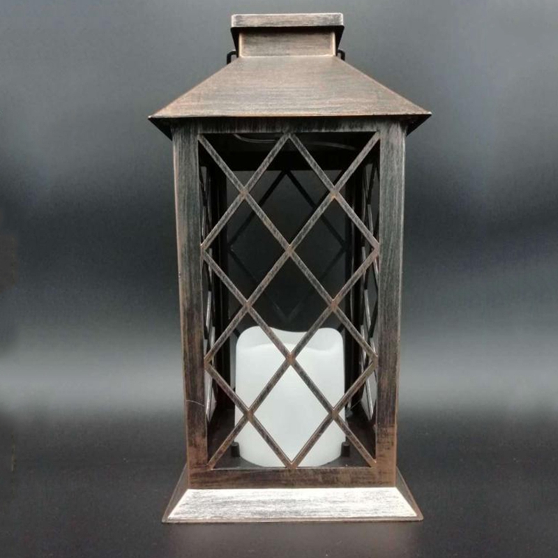 Solar Lantern,Hanging Lantern LED Flickering Flameless Candle Lights. 