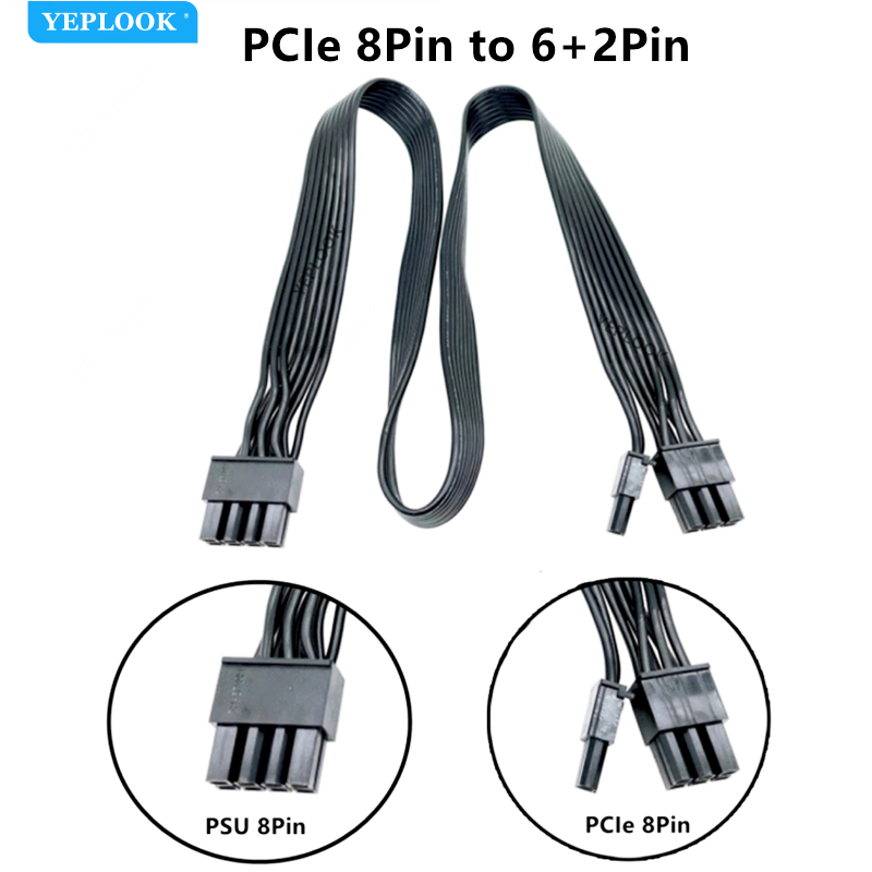 Original XFX Pro Modular Cables PCIe 8Pin GPU VGA, EPS 12V CPU, SATA IDE 4Pin HDD SSD Fan Power for XFX Pro 1000W 850W 750W 650W. 