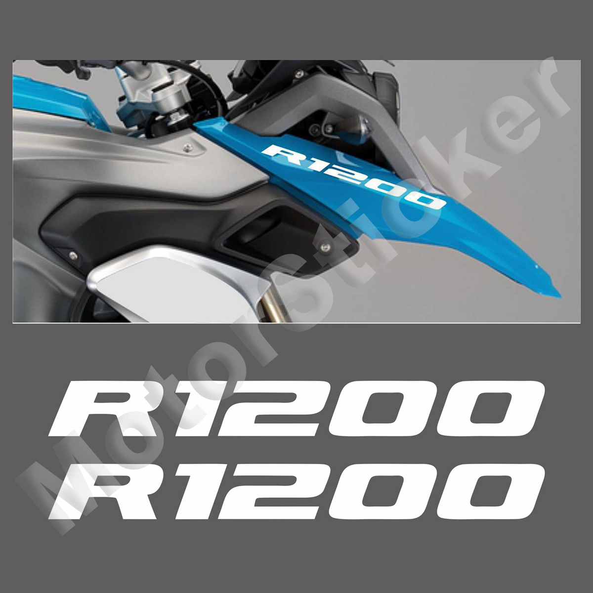 Beak Front R1200 Sticker Motorcycle Decal Logo For Bmw r1200 Gs Adventure r1200 Gsa r 1200 Lc 2022 2010 2016. 