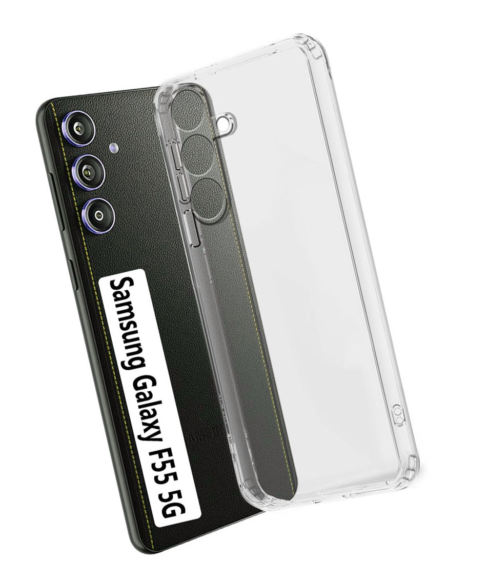 Samsung Galaxy F55 5G  Transparent Soft & Flexible  Mobile Back Cover
