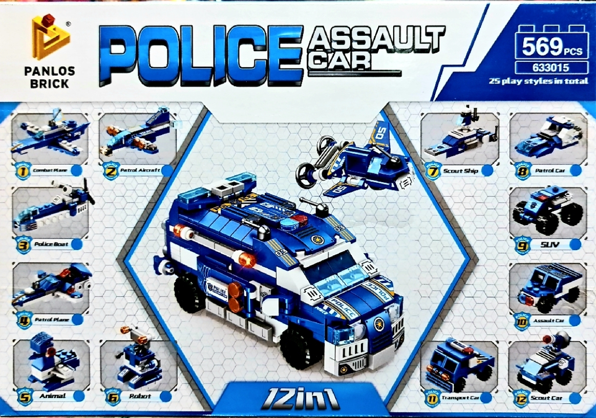 poulice car 569 pieces 12 in 1(null). 