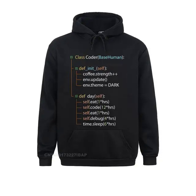 Python Coding Funny Gift For Programming Code Enthusiasts Printed On Hoodies For Men Faddish Sweatshirts Leisure Sportswears. 