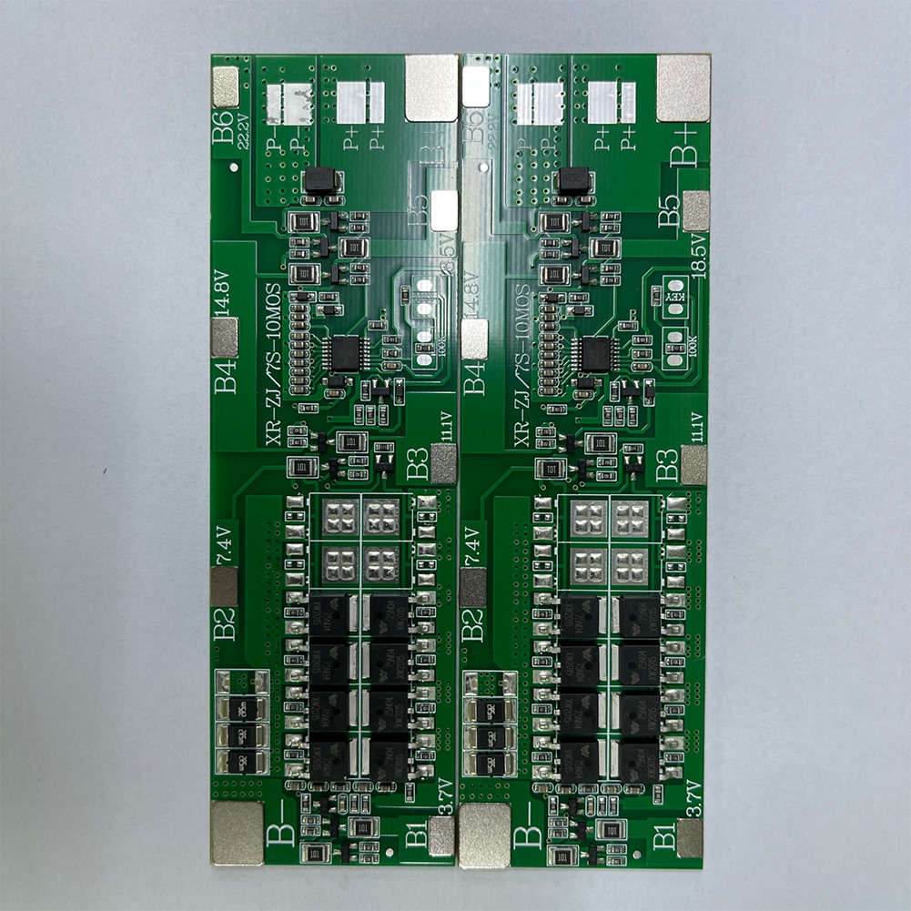 1 Piece 7S 24V Li-Ion 18650 Battery for NEW Packs Charge Board with Balance Equalizer Function Common Port for Power Bank (20A). 