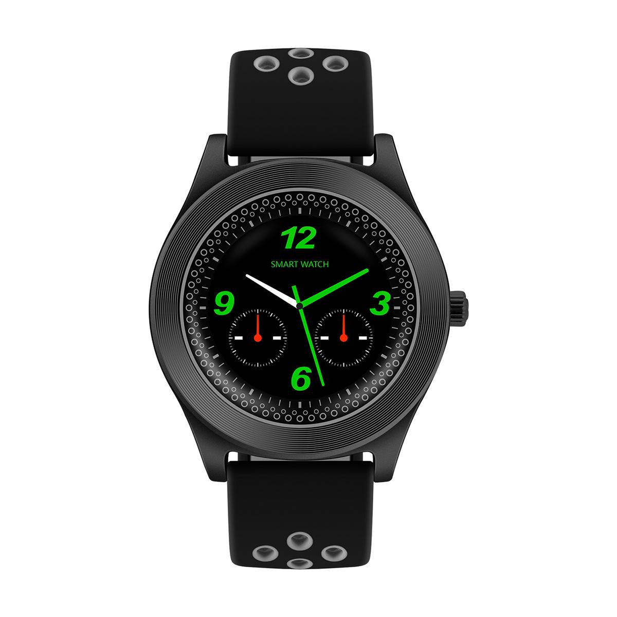 Zinc Alloy+Silicone 1.54 inch Screen 3.0 Bluetooth  V11 Smart Watch MTK Nucleus Operating System. 