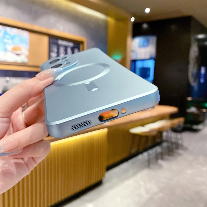 For Magsafe Magnetic Wireless Charging Case For OPPO Find X5 Pro X5Pro Matte Soft TPU Silicone Cover. 