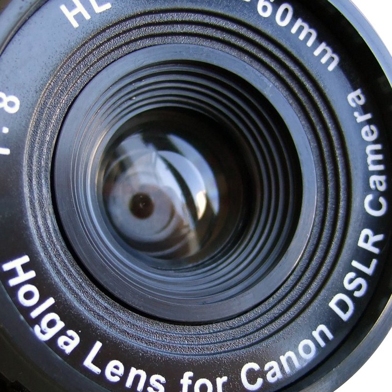2020 NEW Holga HL-C 60 mm f/8.0 Lens For Canon DSLR SLR Camera Black Parts Cameras Accessory. 