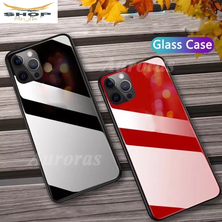 Apple iPhone 12 - (100% Premium Quality) DESIGNED IN HONG KONG Scratchproof Tempered Glass Case Back Cover Casing ..