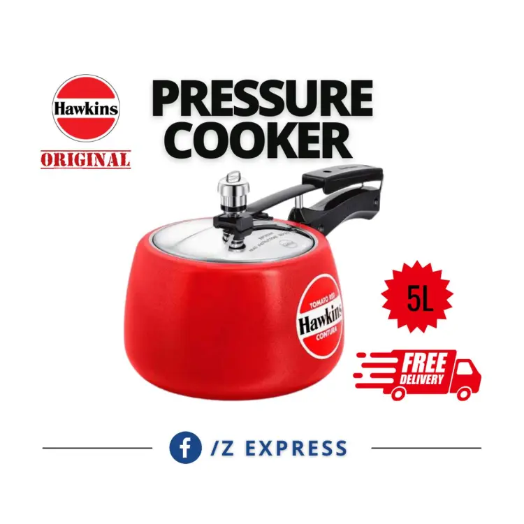 Hawkins pressure cooker online red colour