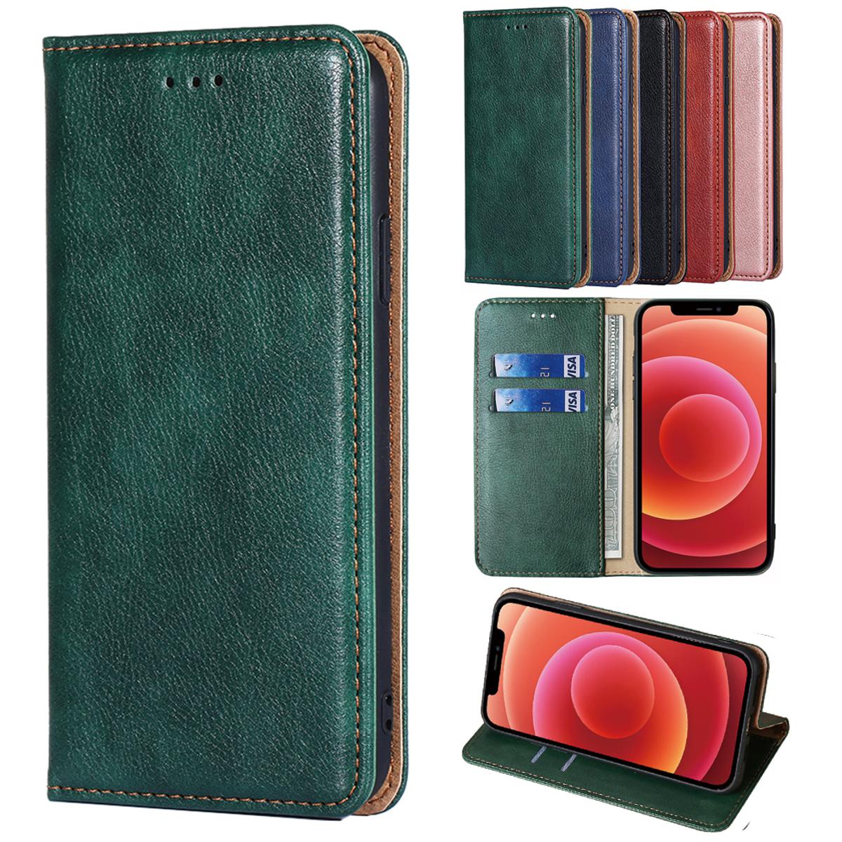 For Apple iPhone XR Phone Case Luxury Retro Wallet Case With Credit Card Slots Stand Magnetic Leather Flip Cover