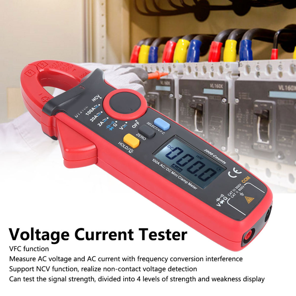 Clamp Meter]]UT210E]]Handheld Digital Multimeter Voltage Current Tster with VFC Function]]]]]RRT
