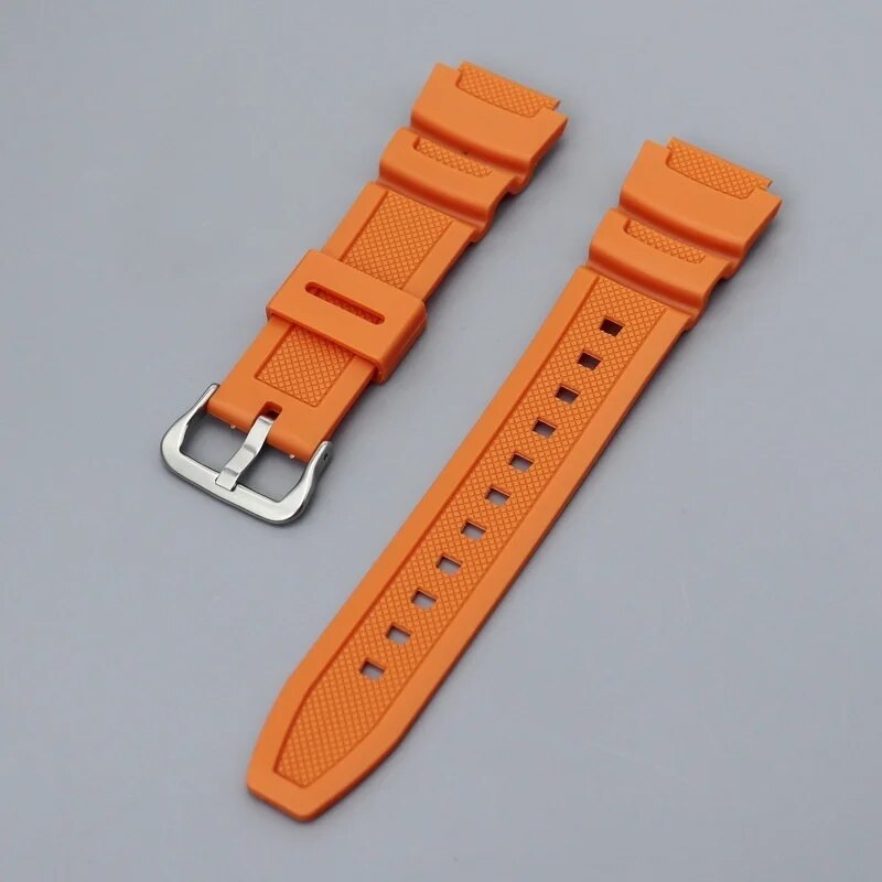Rubber Watch Strap For SKMEI 1335 1299 1496 Casio AE1100W AE1300 AE1200 F108WH W-800H AQS810 Watch Band Accessories. 