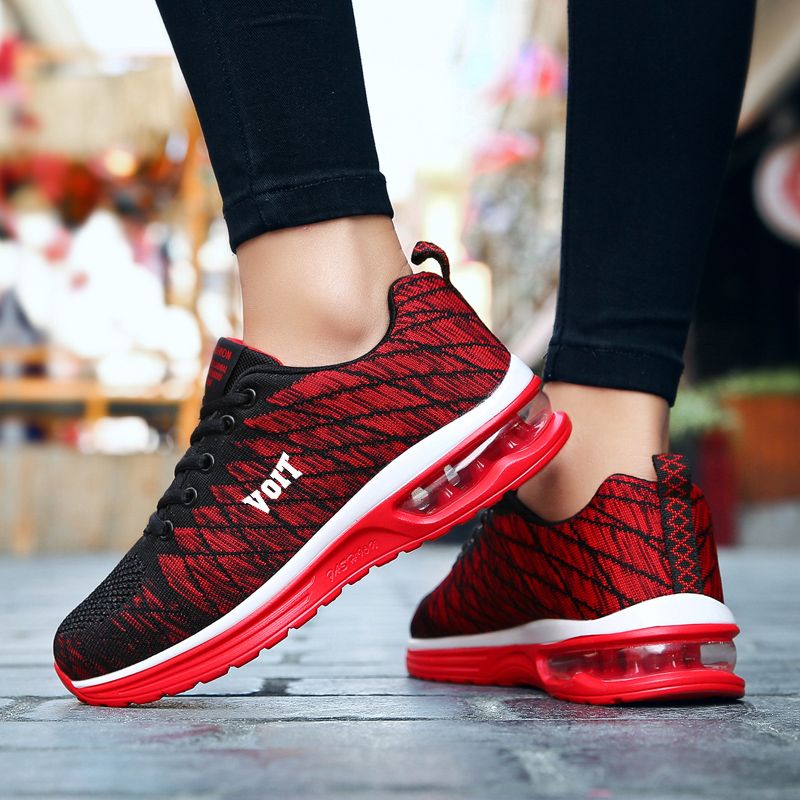 Voit/Water Air Cushion Running Shoes Men's Shoes Sports Shoes Fly Woven Mesh Summer Shoes Women's Shock-Absorbing Casual Running Shoes. 