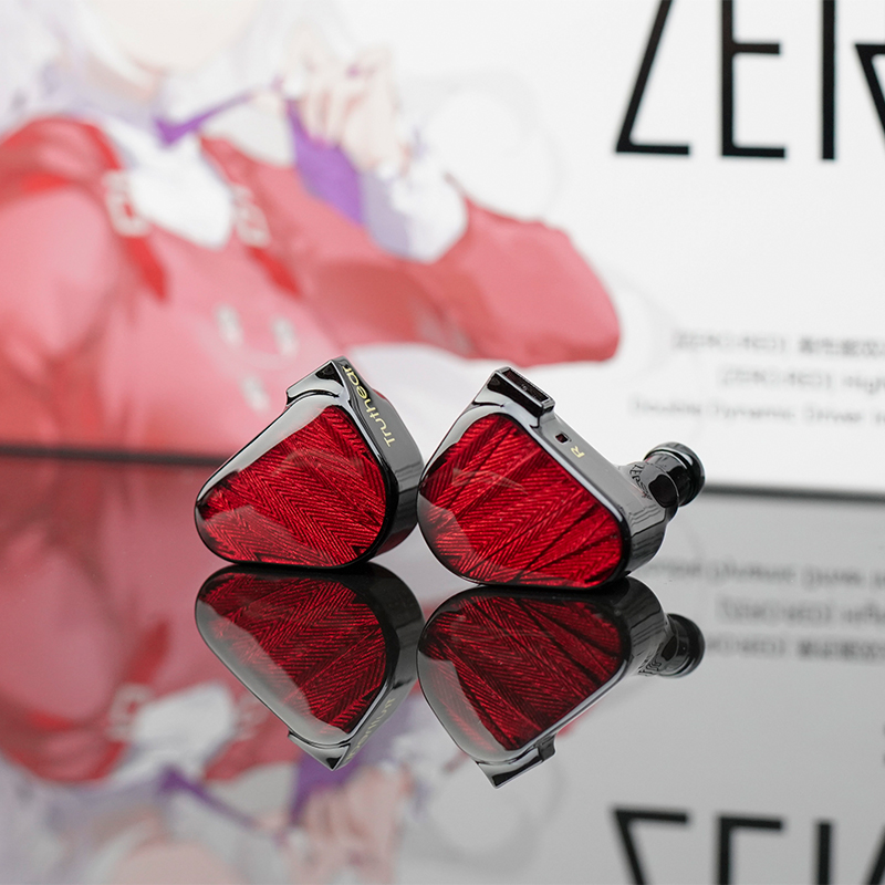 TRUTHEAR x Crinacle ZERO:RED Dual Dynamic Drivers In Ear Headphone with 0.78 2Pin Cable. 