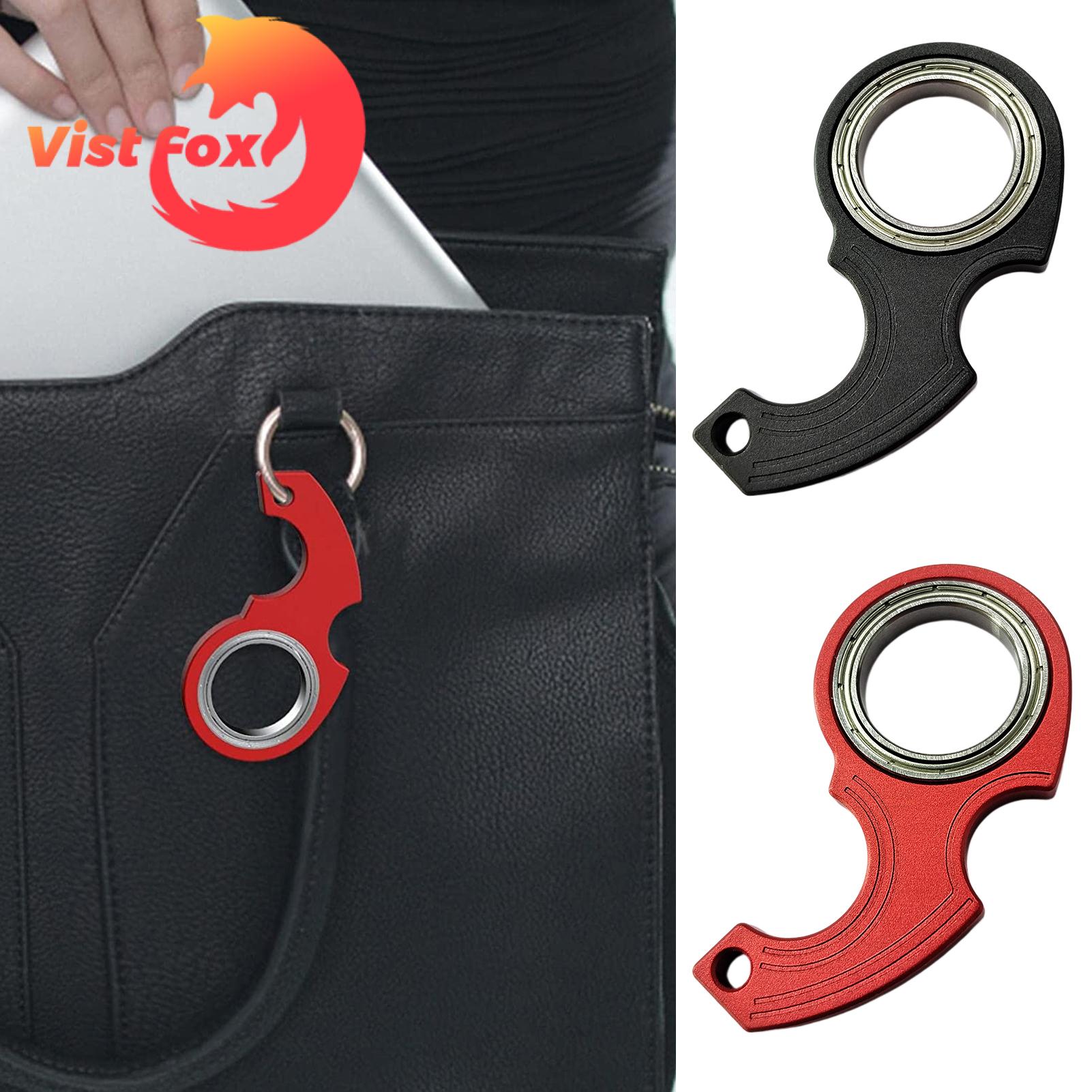 Keychain Fidget Spinner Keychain Spinner Portable Fidget Toy Metal Stress Relief Pocket Size Key Ring for Kids Adults Index Finger Exercising Spinning Gift Heavy Duty Fidget Spinner. 