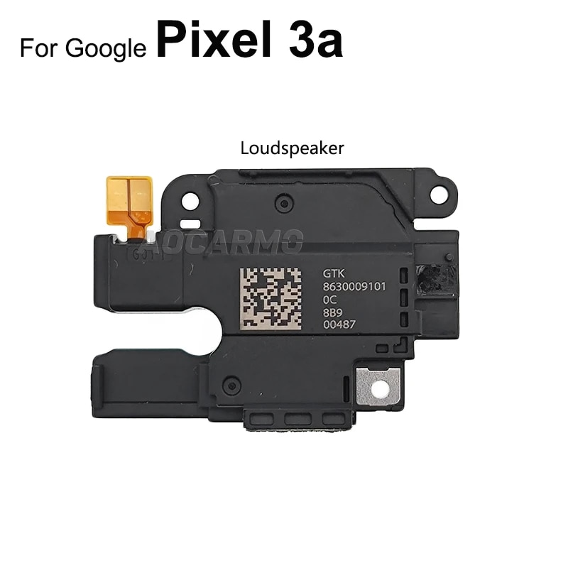 Aocarmo For Google Pixel 3A 3aXL XL Top Ear Speaker Earpiece + Bottom Loud Speaker Buzzer Ringer Flex Cable Replacement PartBasketball. 