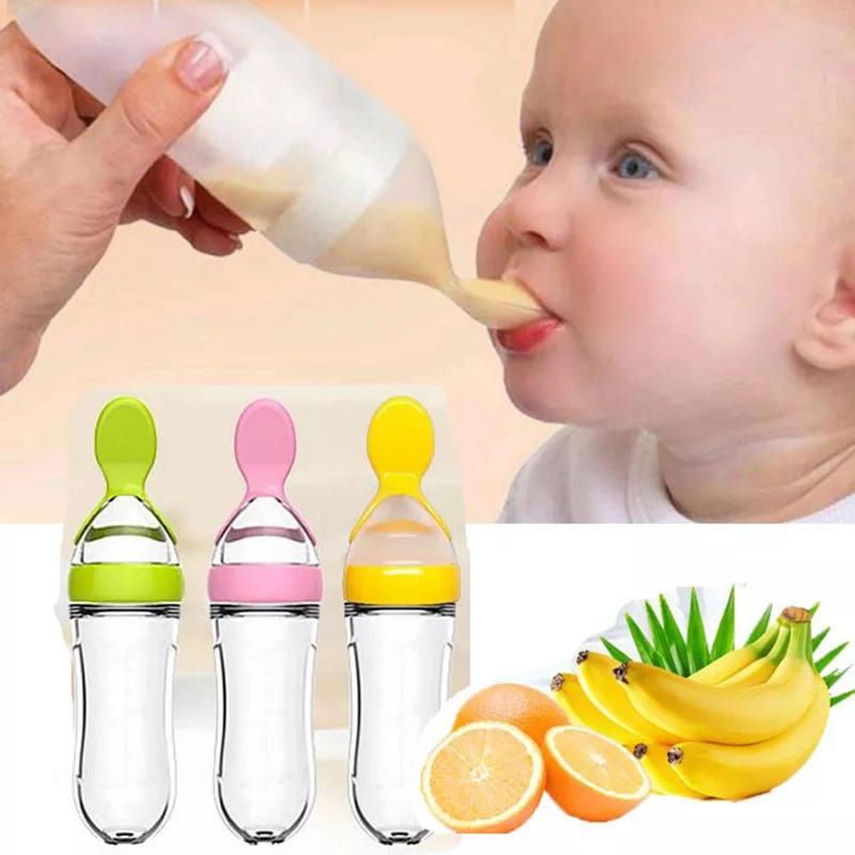 Silicone Spoon feeder Hard Spoon 90ml-1pcs. 