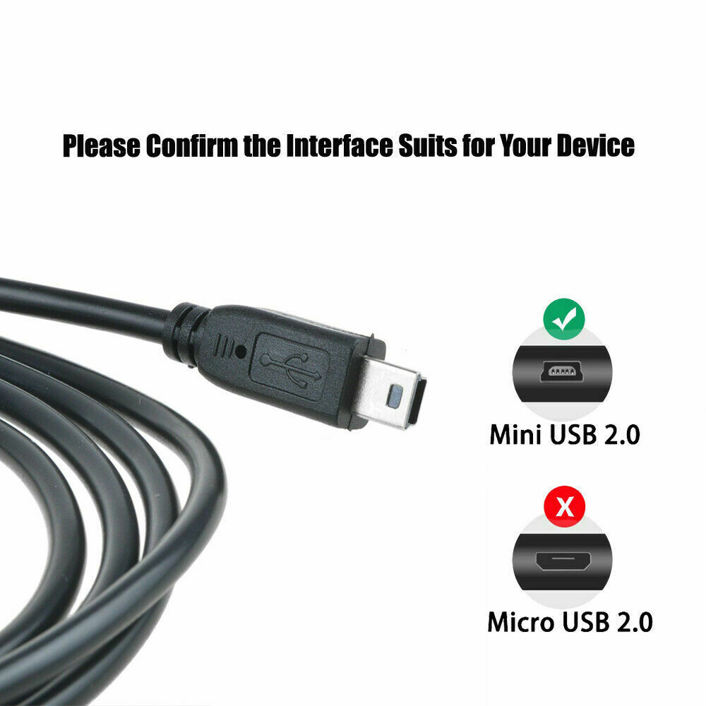 USB DC/PC Power Charger +Data SYNC Cable Cord Lead For TOMTOM One Ease 1ex00. 