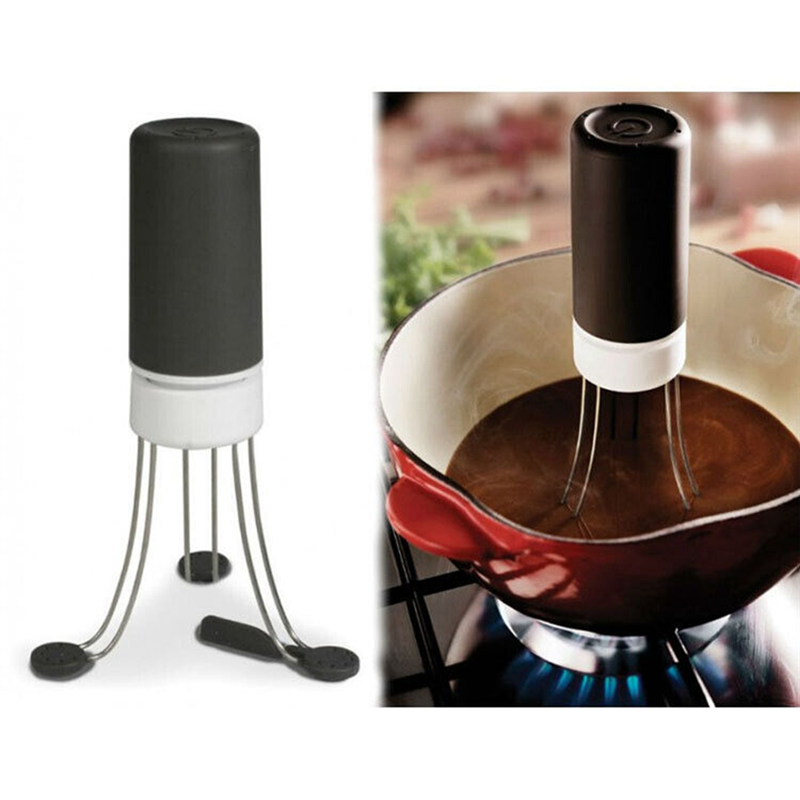 Automatic Kitchen Pot Stirrer Auto Hands Free Stirer Electric Mini Whisk Mixer Easy to Use. 