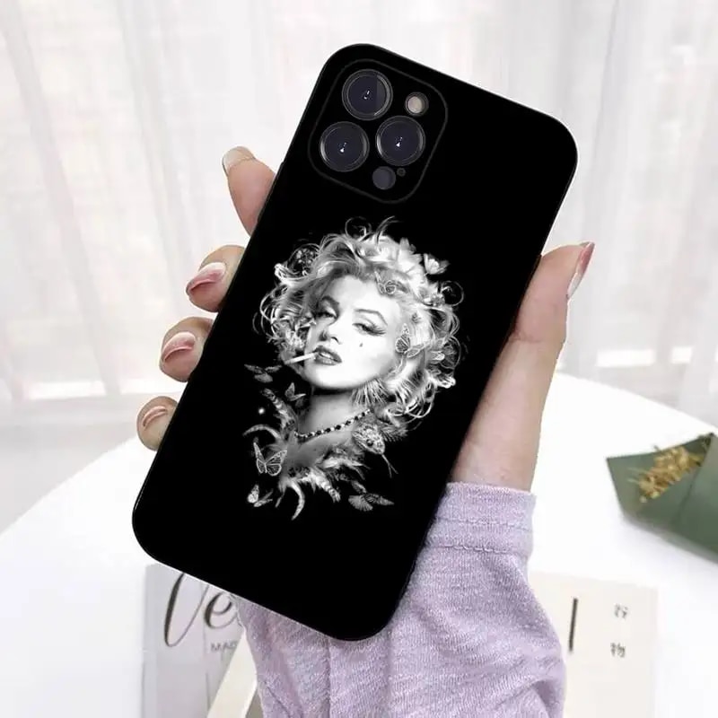 Marilyn Monroe Phone Case For iPhone 8 7 6 6S Plus X SE 2020 XR XS 14 11 12 13 Mini Pro Max Mobile Case. 