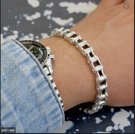 Men Bike Bicycle Motorcycle Chain Bracelet