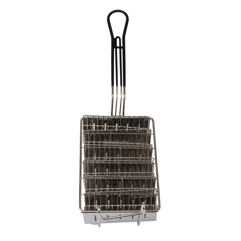 Taco Fryer Basket, Taco Shell Fryer, Holds 6 Shells Deep Fryer Taco Holders Basket with Grip Handle Taco Holder Stand. 
