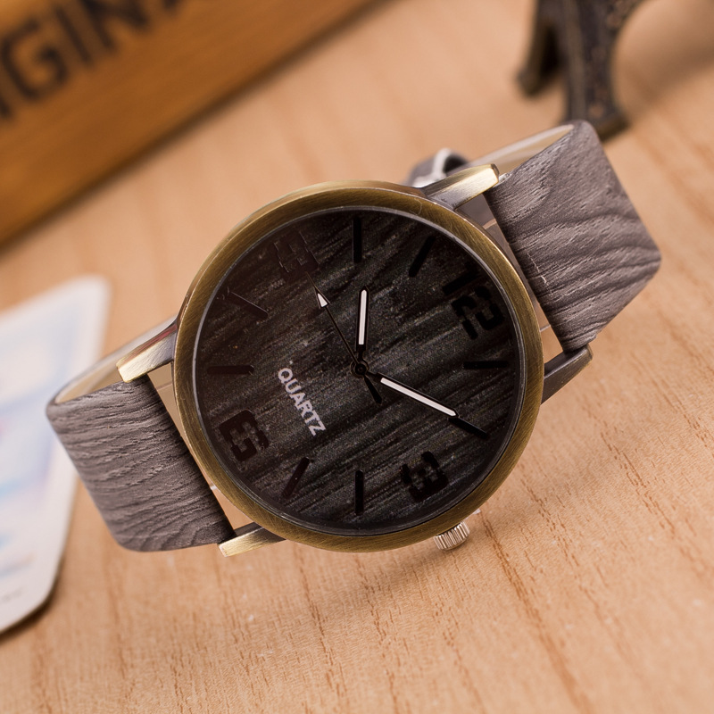 women's wood grain watches