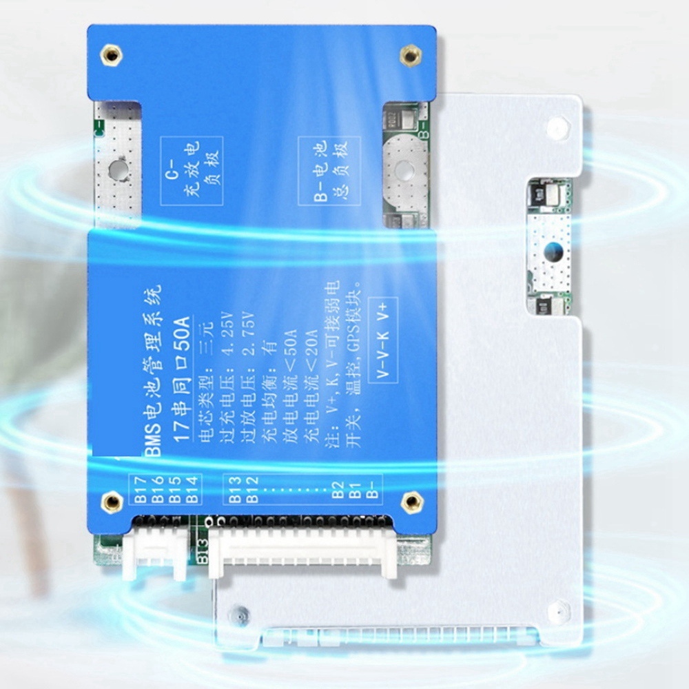 18650 Battery Bms 17S 30A 60V Li-Ion Battery Common Port Charging Pad. 