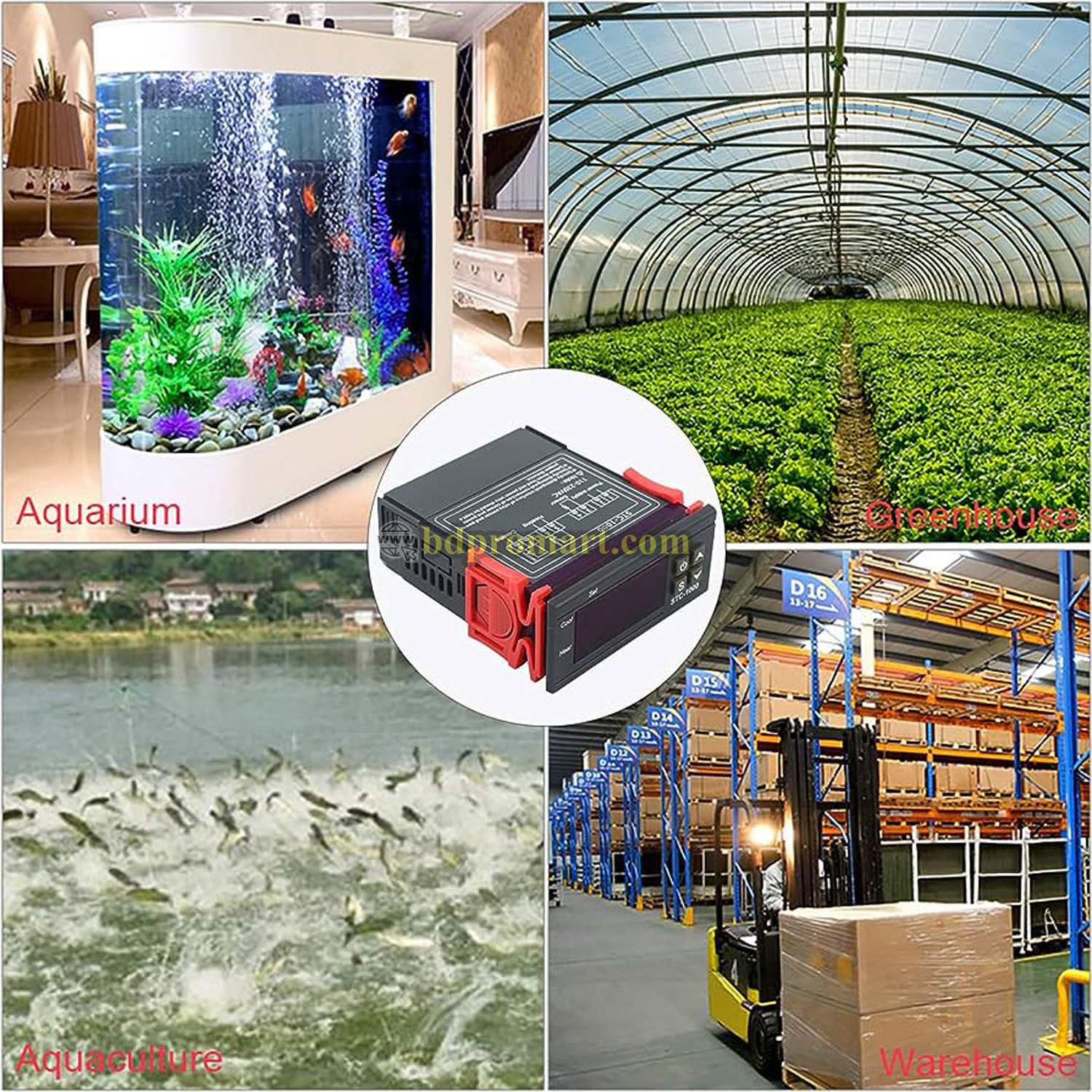 220V STC-1000 Digital LCD Temperature Controller Sensor for Poultry Farm Aquarium Hatching Seafood machine electronic Thermostat Control. 