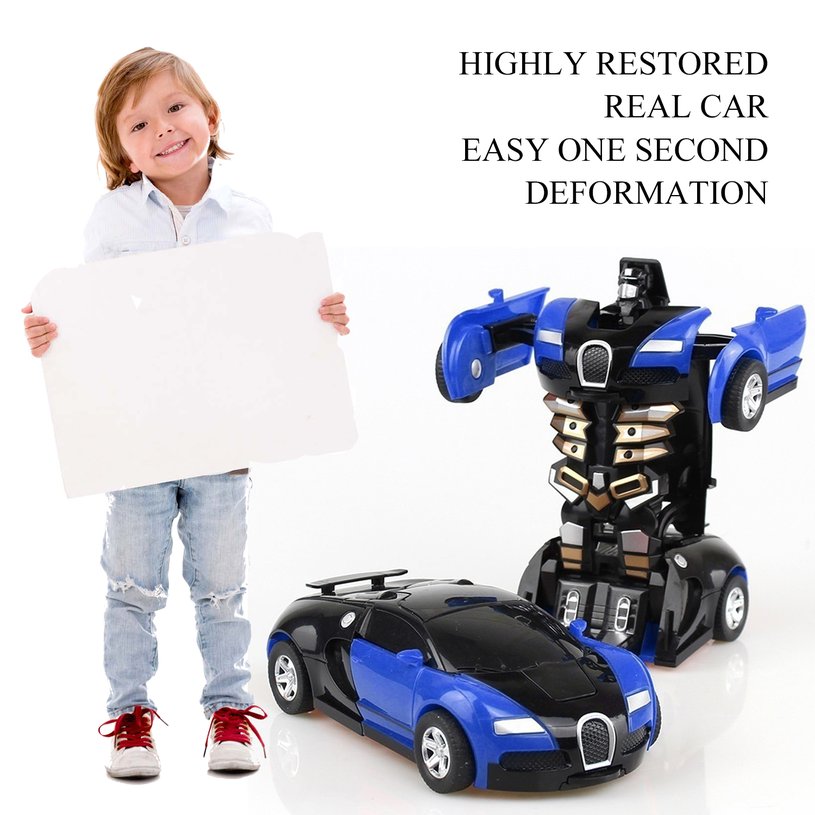 Transformation Toy Car Anime Action Figure Toys Collision Transforming Model. 