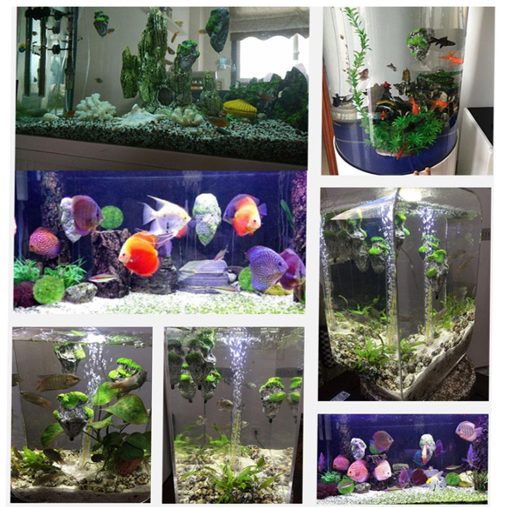 Artificial Floating Rock Aquarium Suspended Landscape Stone Pumice Fish Tank Decor. 