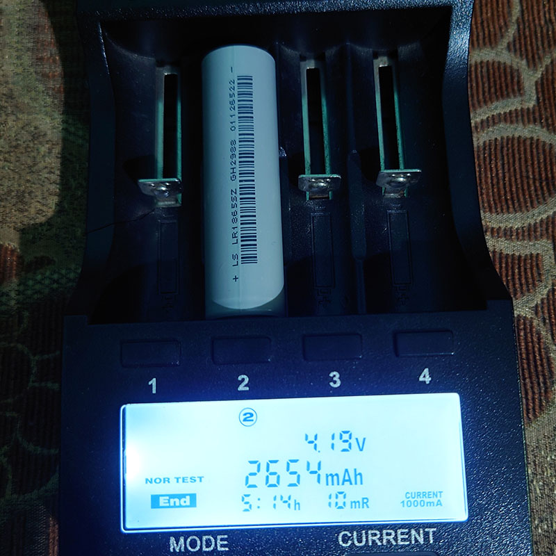 Lishen 18650 lithium-ion Battery 2500mAh High Quality (1 Pcs). 