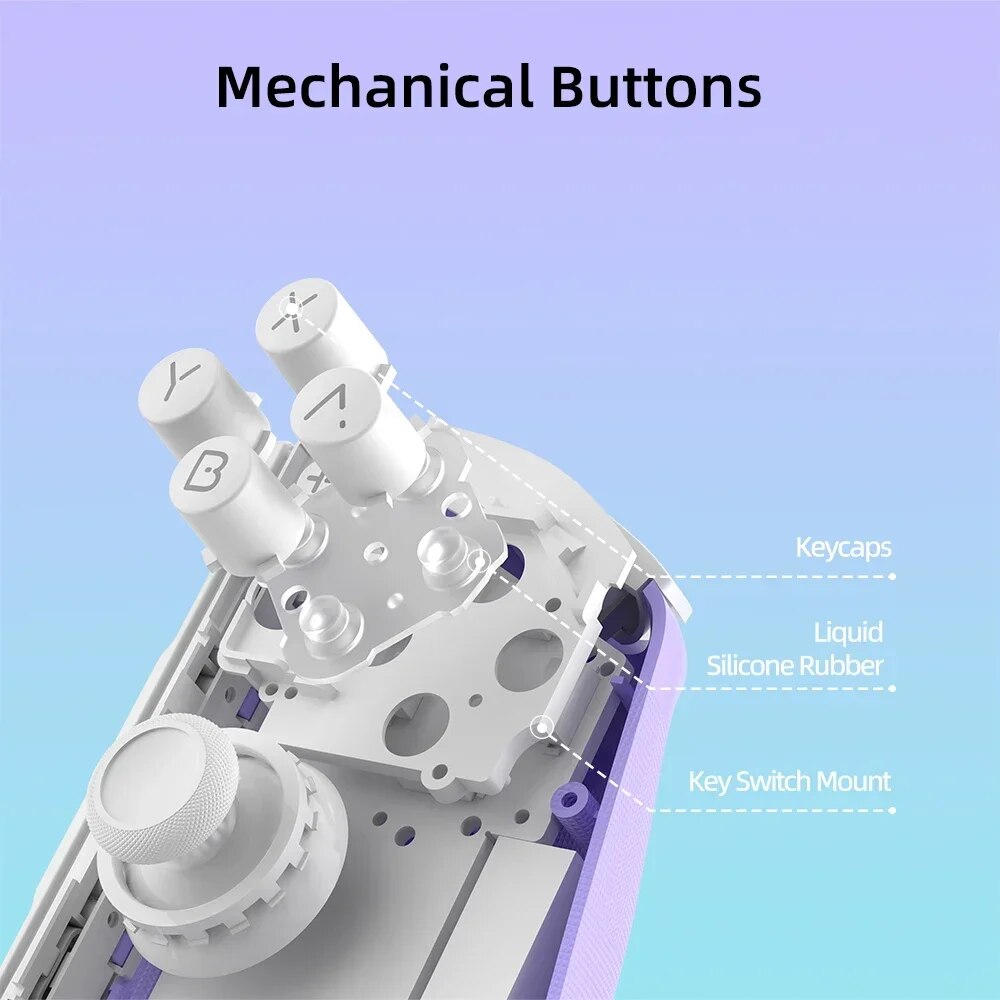 MOBAPAD M6 Gemini 2 Game Controller,Joypad with Hall Joystick Left Right Handle Grip Console for Switch NS OLED Gamepad. 