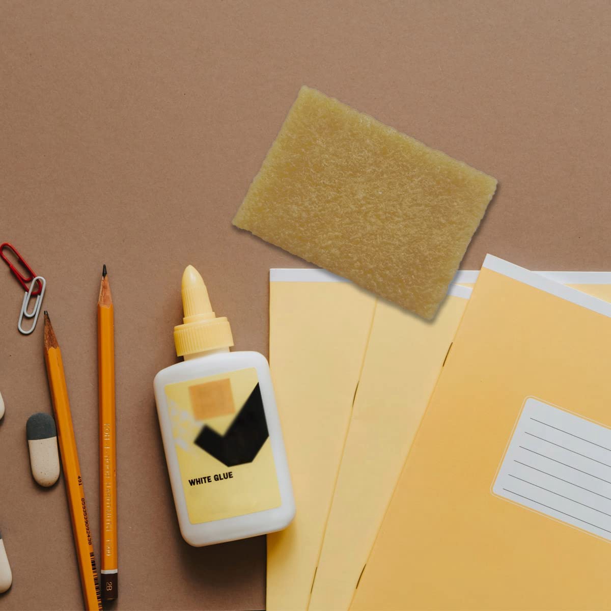 LKPCIGCXM 6PCS Rubber Cement Eraser, Glue Runner Eraser, Glue Residue Pick-Up Eraser for Removing Adhesive and Residues. 