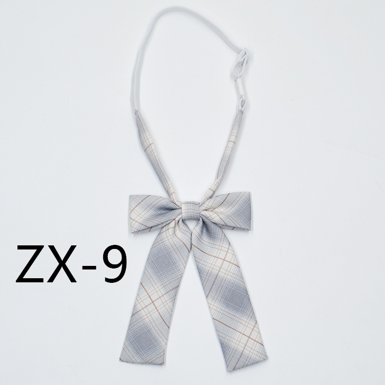 Bow tie plaid uniform cotton bow tie Japanese tie flower tie student sailor uniform bow tie college style girl rubber band bow