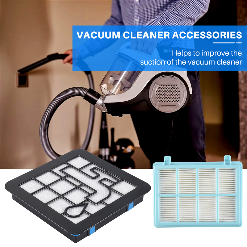 Pack of 2 Filter Set for Compact FC9331 FC9332 FC8010 Vacuum Cleaners