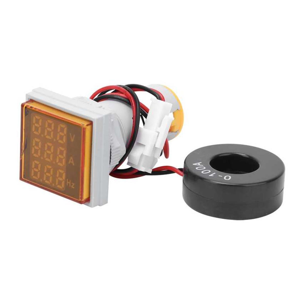 Nax Voltmeter Ad112-22 Fvah Small 3-Digit Display Single-Phase Frequency Indicator For 20-75 Hz ± 2% Error Hertz Tester 0-100A