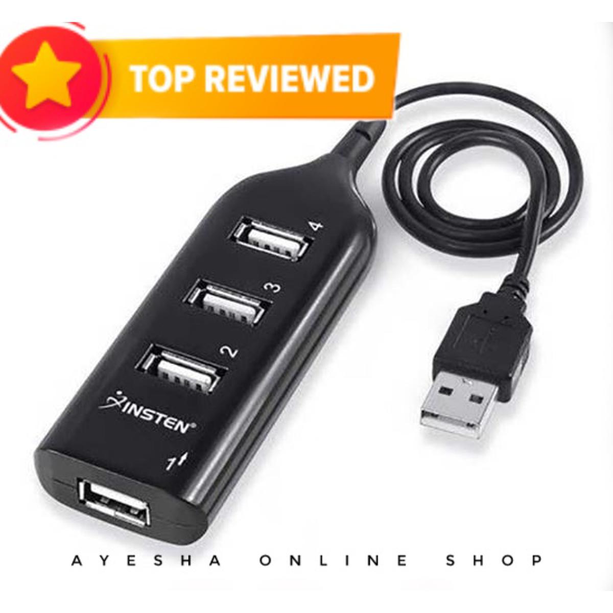 Adapter 3 Ports Usb 2.0 Hub For Laptop - Pc - Desktop - Expand Your Connectivity With This Usb Hub
