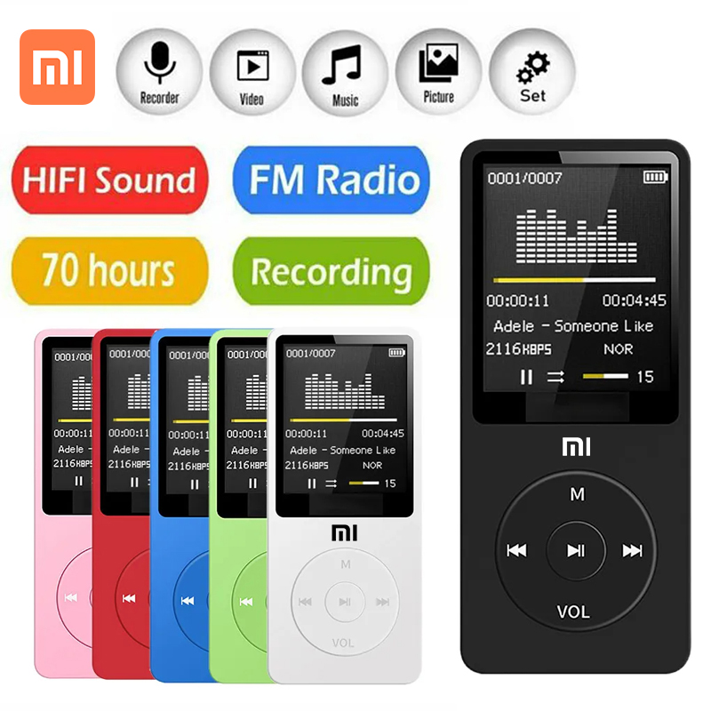 Xiaomi Portable MP3 Digital Display Screen for Running Music Walkman Sports Lossless Student Music Listening Device With Buttons