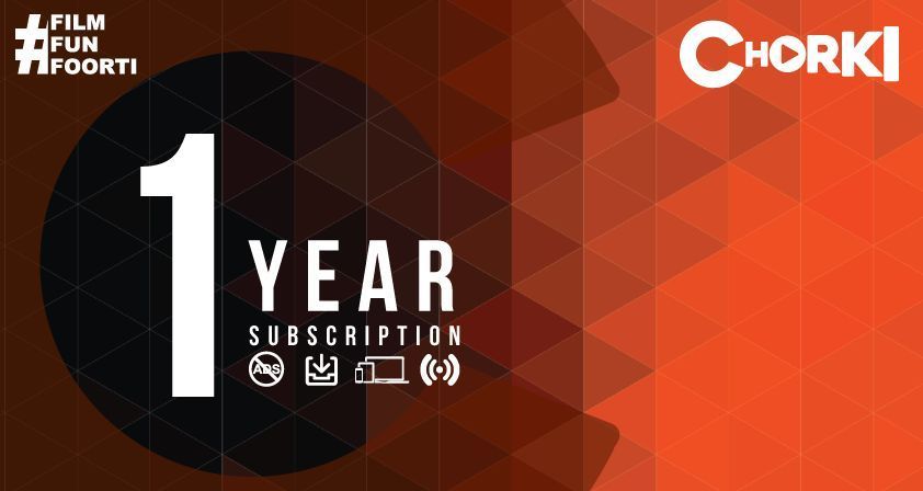YEARLY (1 Year, 7 Device, 2 Stream) CHORKI Subscription. 