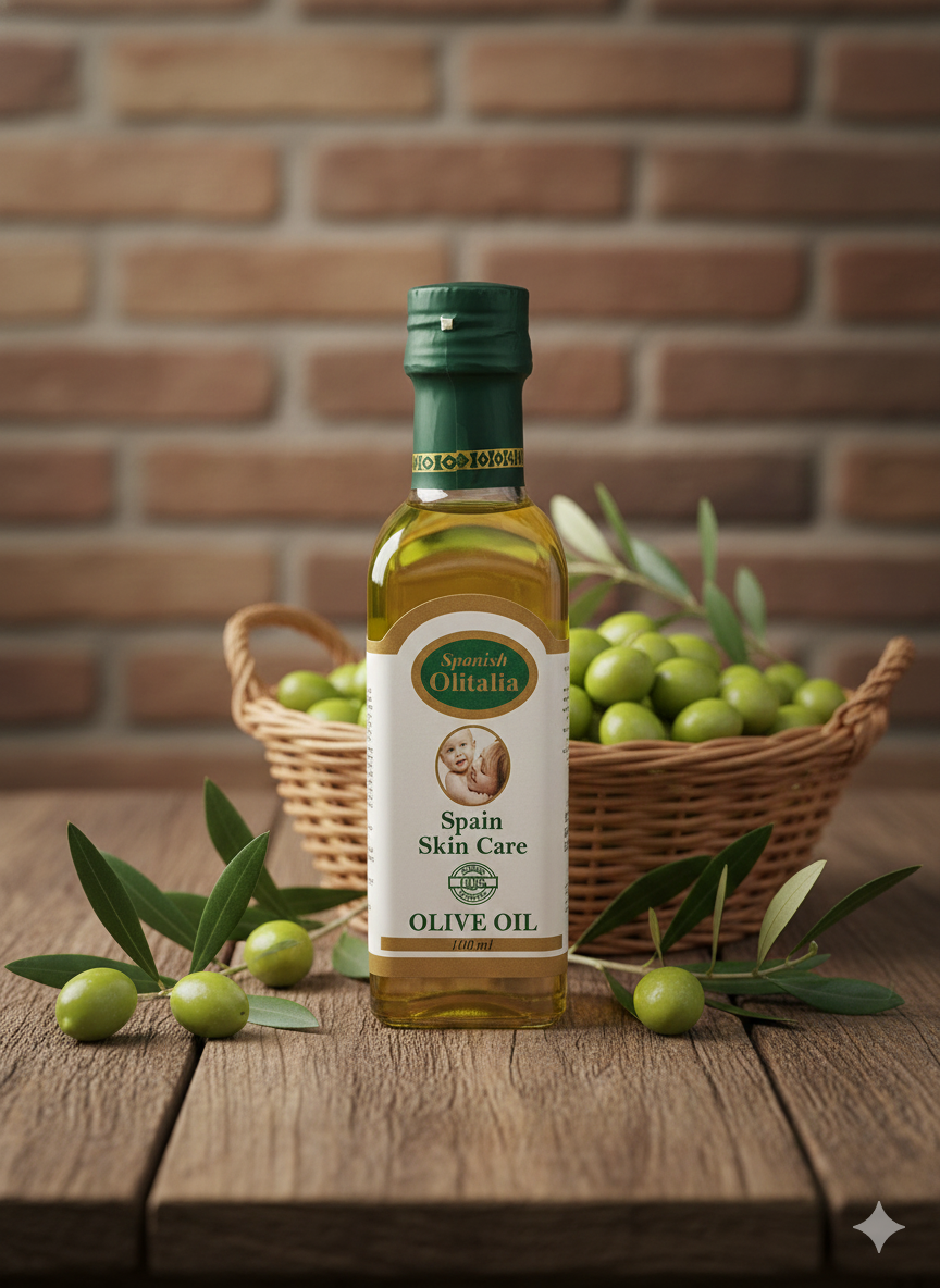 Lucy Oliva Baby Olive Oil 100ml – Spanish Baby Skin Care Moisturizing Oil