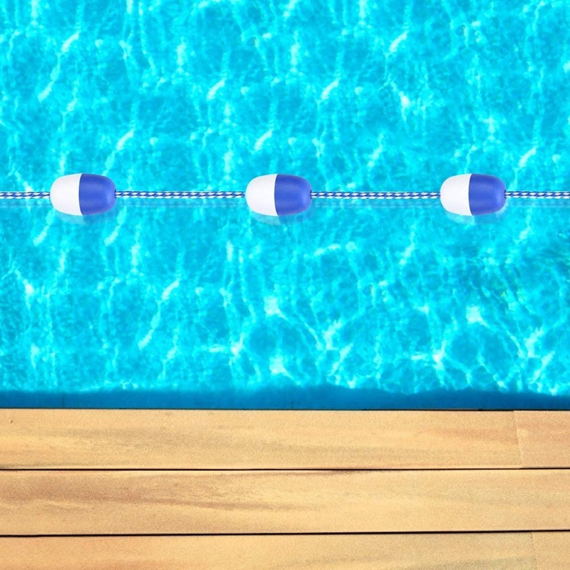 JAERBEE 11 Balls Safety Float Line-5M Swimming Pool Safety Separation Rope Float Rope Lane Line Swimming Pool Equipment. 