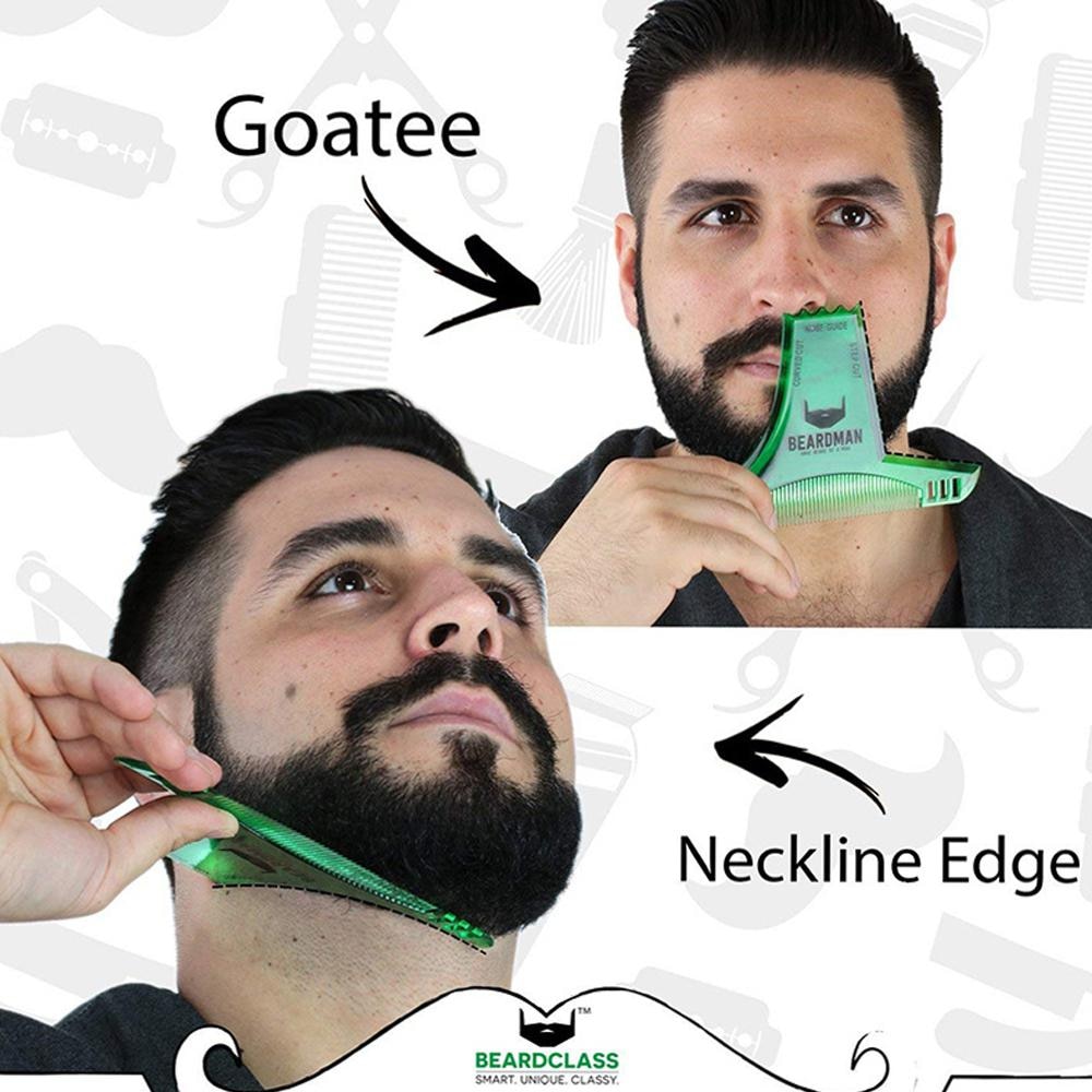 Men Beard Shaping Styling Template Beard Hair Combs Men Shaving Tools Hair Beard Trim Template Style Brush Beard Comb. 