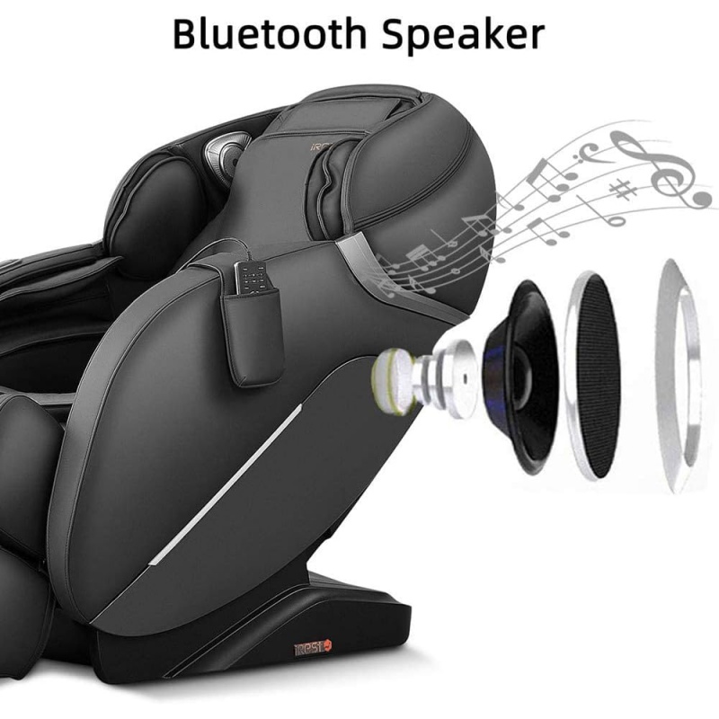 iRest SL Track Massage Chair Recliner, Full Body Massage Chair, Zero Gravity, Bluetooth Speaker, Airbags, Heating, and Foot Mass. 