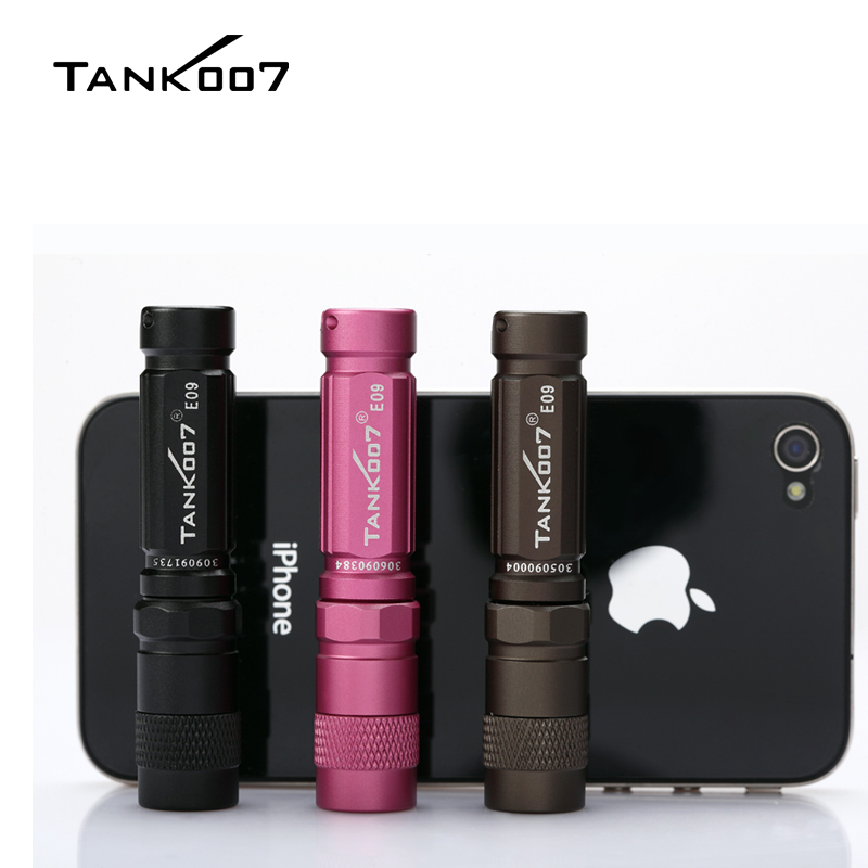Tank007 E09 Mini Flashlight Portable Outdoor EDC Pocket Light Keychain Torch 3 Modes IPX-8 with AAA Battery For Emergency. 
