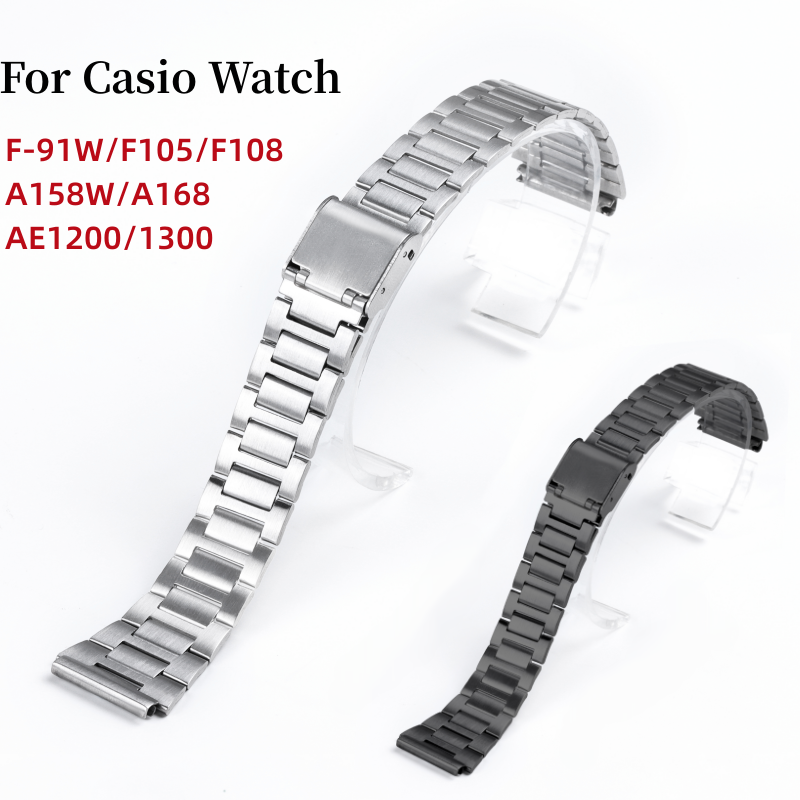 Casio A158w Adjust Band Leather Strap Casio A158w Nato Casio Watch