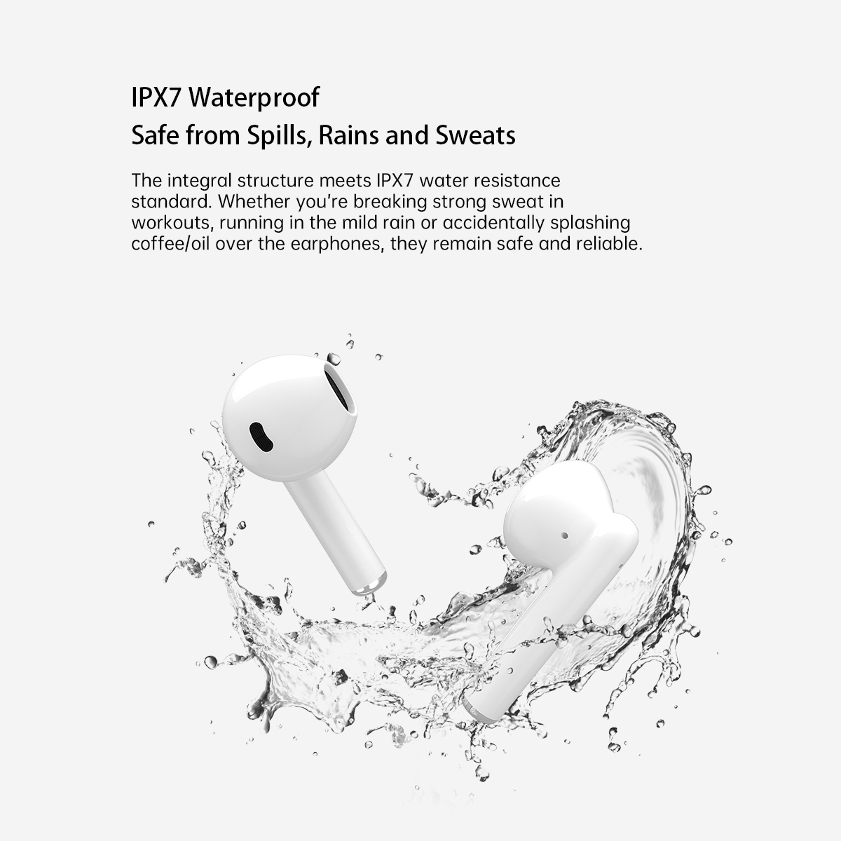 Blackview Heasets AirBuds 6 Bluetooth 5.3 Headset TWS Wireless Earphones Touch Control Headphone With Microphone. 